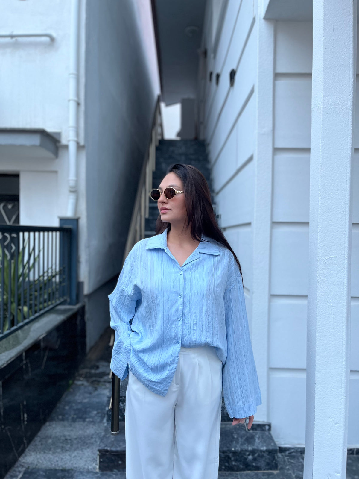 Mavi Premium Oversize Gömlek