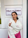 Pembe Kurdeleli Yumoş Hırka