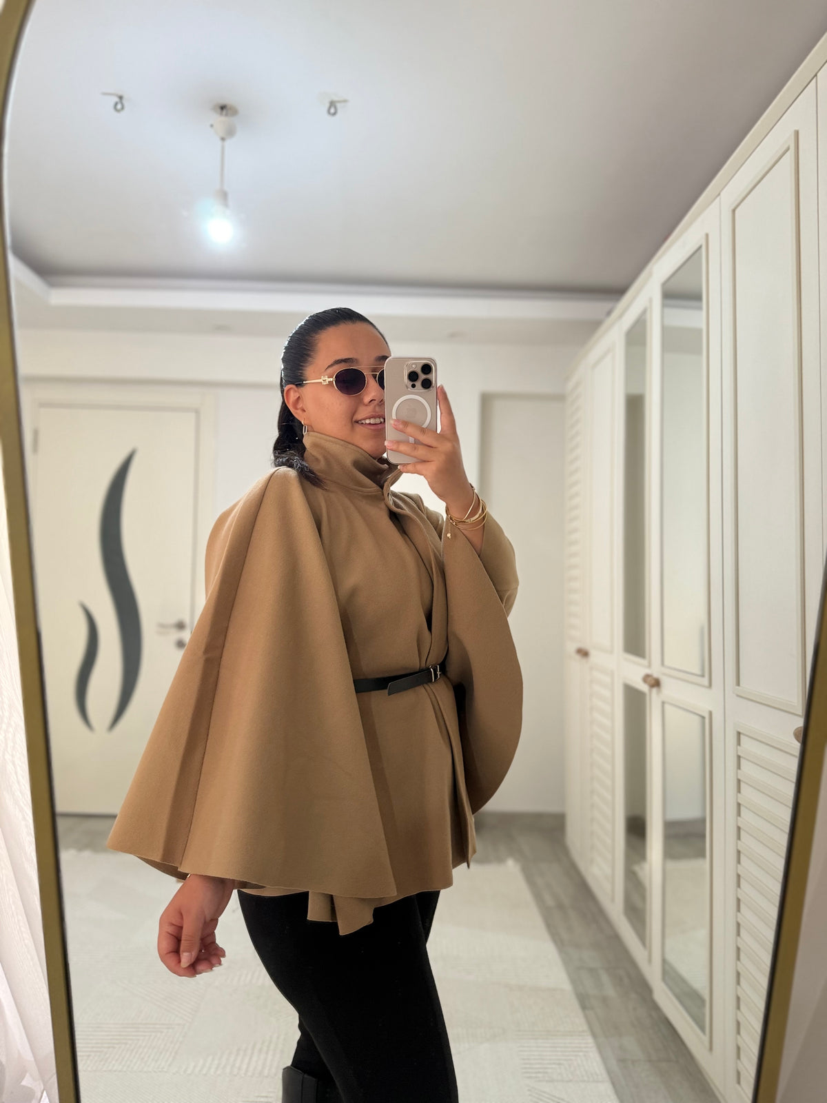 Vizon Kemerli Kaşe Panço
