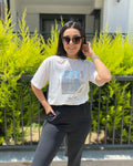 Beyaz Silver Baskılı Tshirt