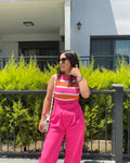 Pembe Çizgili Triko