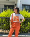 Turuncu Beyaz Tshirt